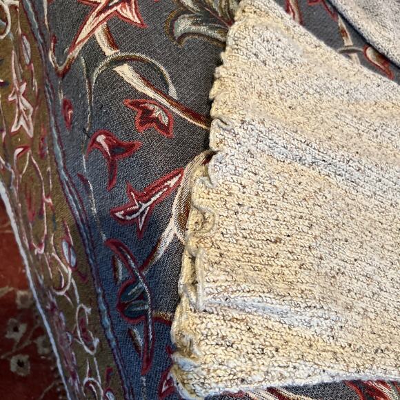 AVALIN Sweater Womens M White Crocheted BOHO Layer Easy Fit Crew Collar - Picture 8 of 10